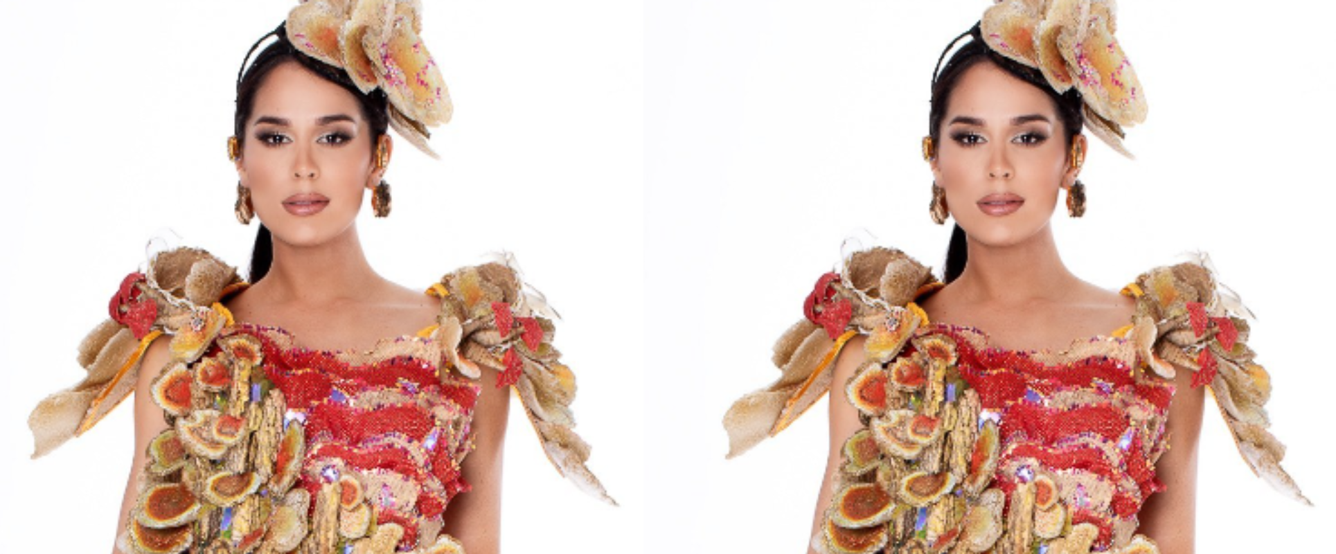 Impresionante el traje ecológico de Fabi Martínez