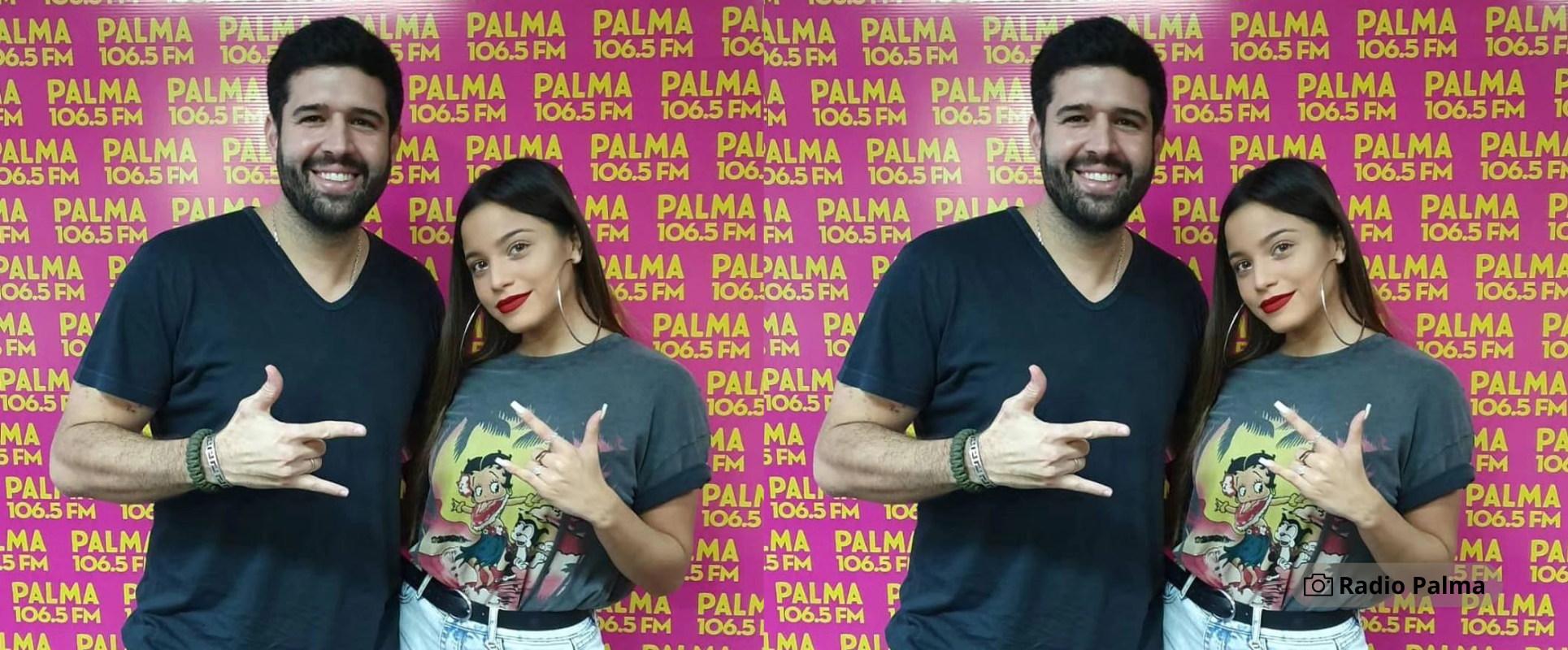 Emilia Mernes visitó Radio Palma