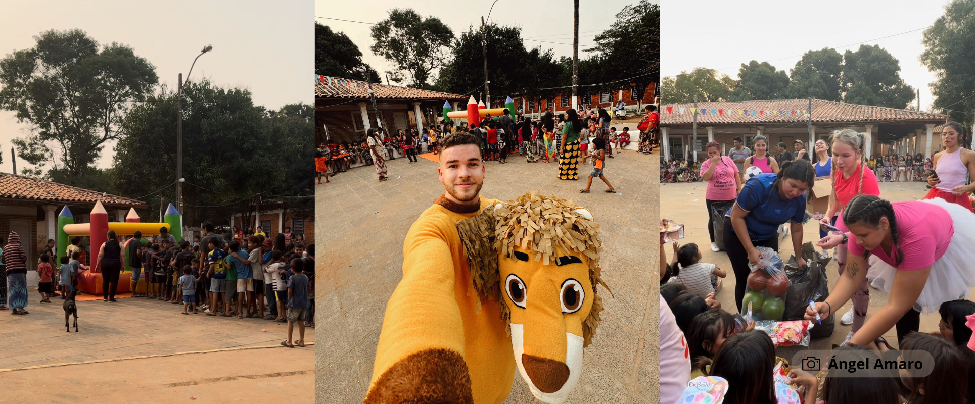 Ángel llevó sonrisas a mil niños