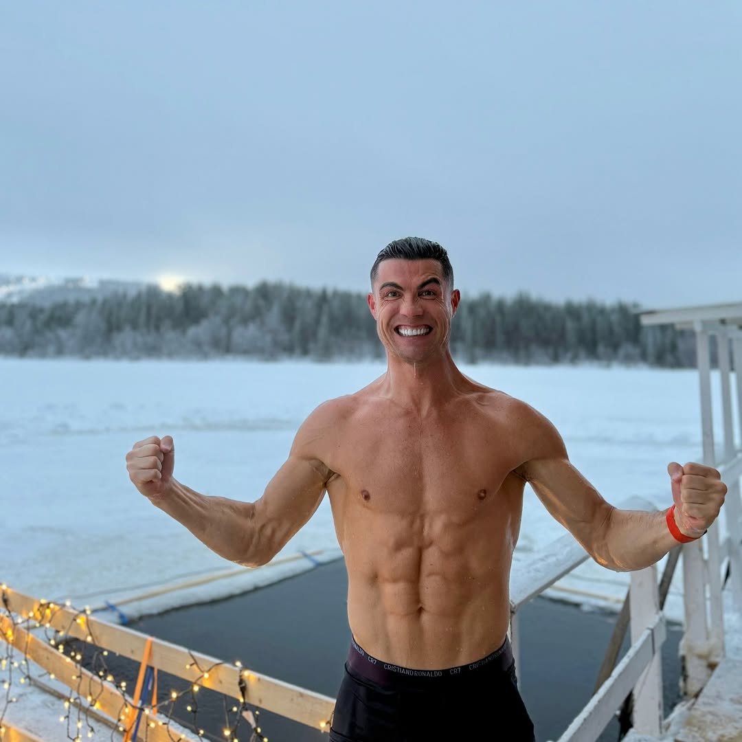 ¡La Navidad bajo cero de Cristiano Ronaldo!